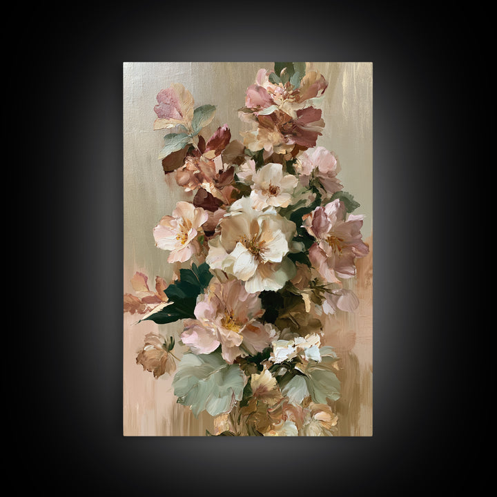 Large Floral Centerpiece Canvas Print, Dining Room Art, Contemporary Art, Dining Room Decor, Fine Art, Dining, Digital Print, DRA-2x3-82