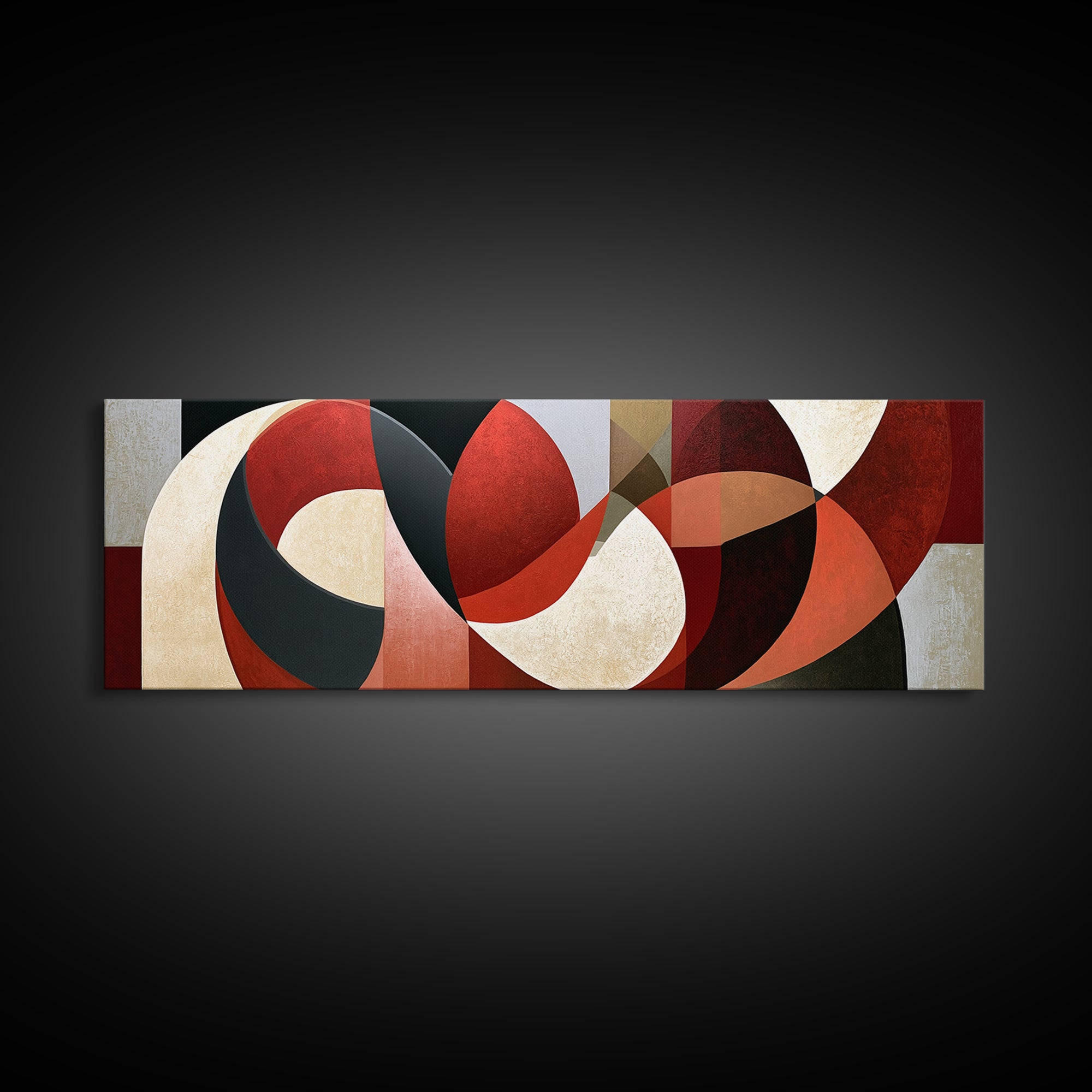 Abstract Red Wine Swirl Canvas Print, Dining Room Art, Fall Decor, Dining Room Decor, Dining, Kitchen Art, Living Room Decor, DRA-3x1-34