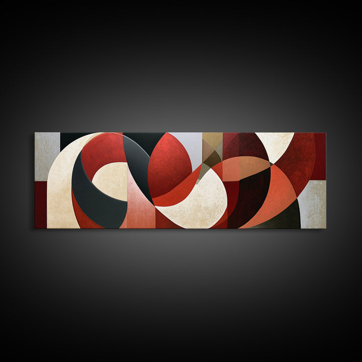 Abstract Red Wine Swirl Canvas Print, Dining Room Art, Fall Decor, Dining Room Decor, Dining, Kitchen Art, Living Room Decor, DRA-3x1-34