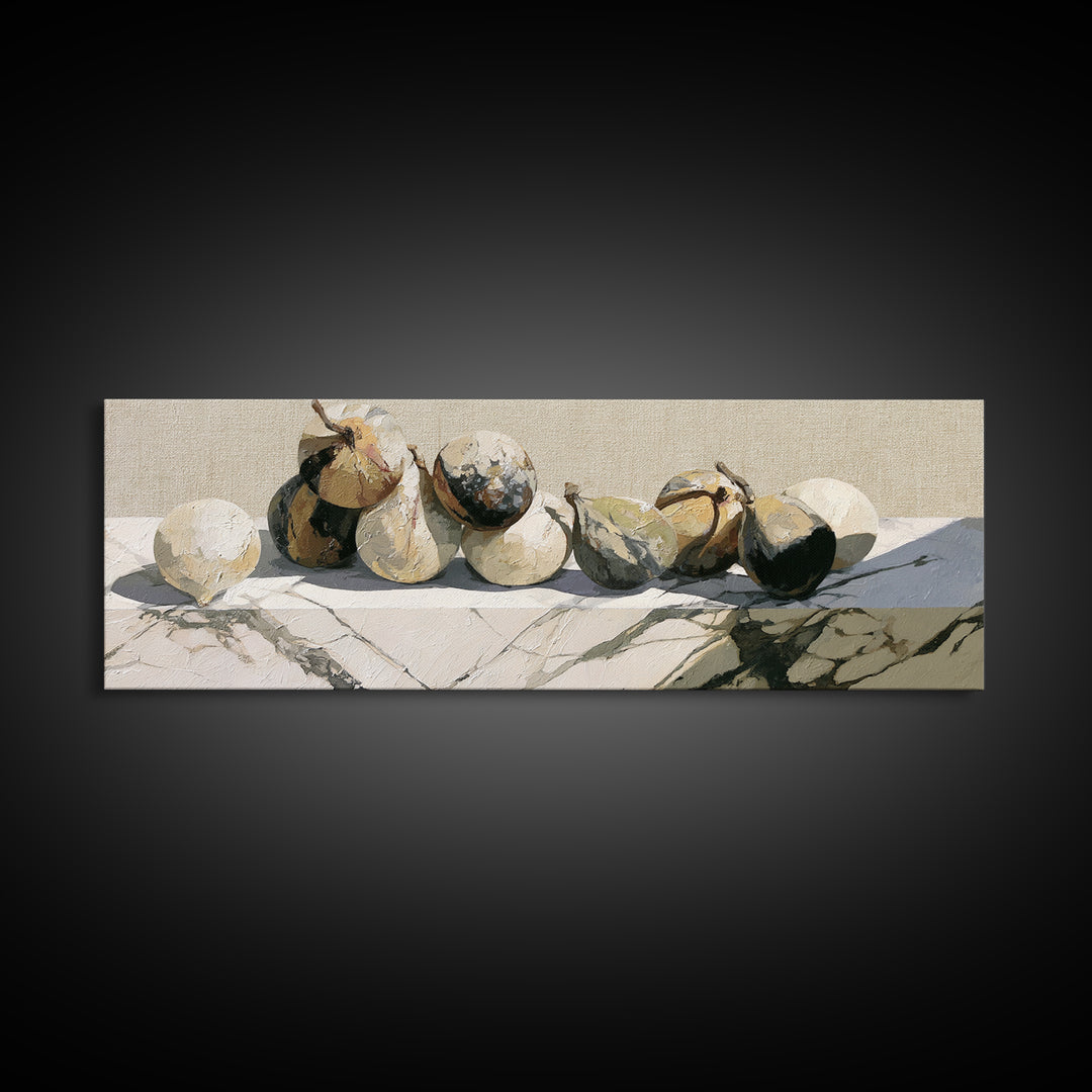 Figs on Marble Framed Canvas Print, Dining Room Art, Boho Decor, Dining Room Decor, Fine Art, Dining, Printable Wall Art, DRA-3x1-63