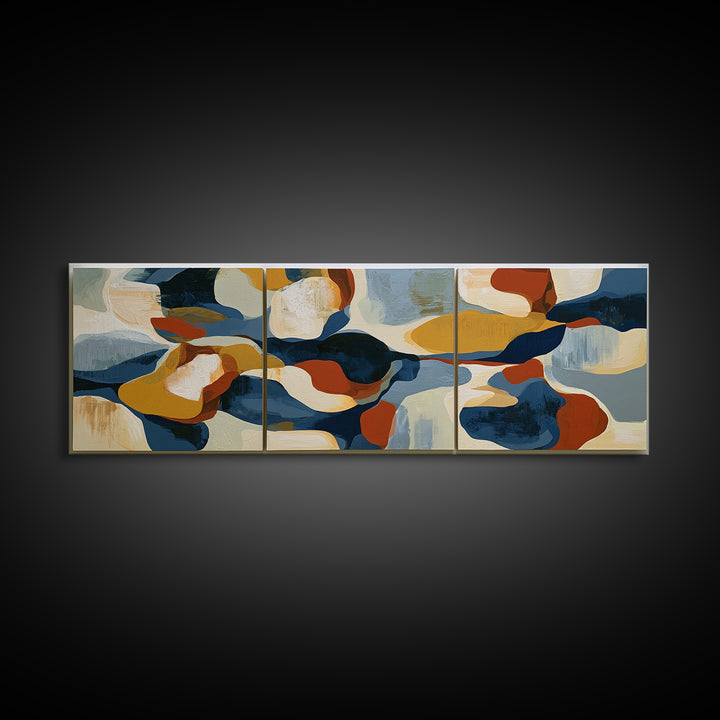 Abstract Composition in Appetite Friendly Warm Tones Canvas Print, Dining Room Art, Print, Dining Room Decor, Fine Art, Dining, DRA-3x1-92