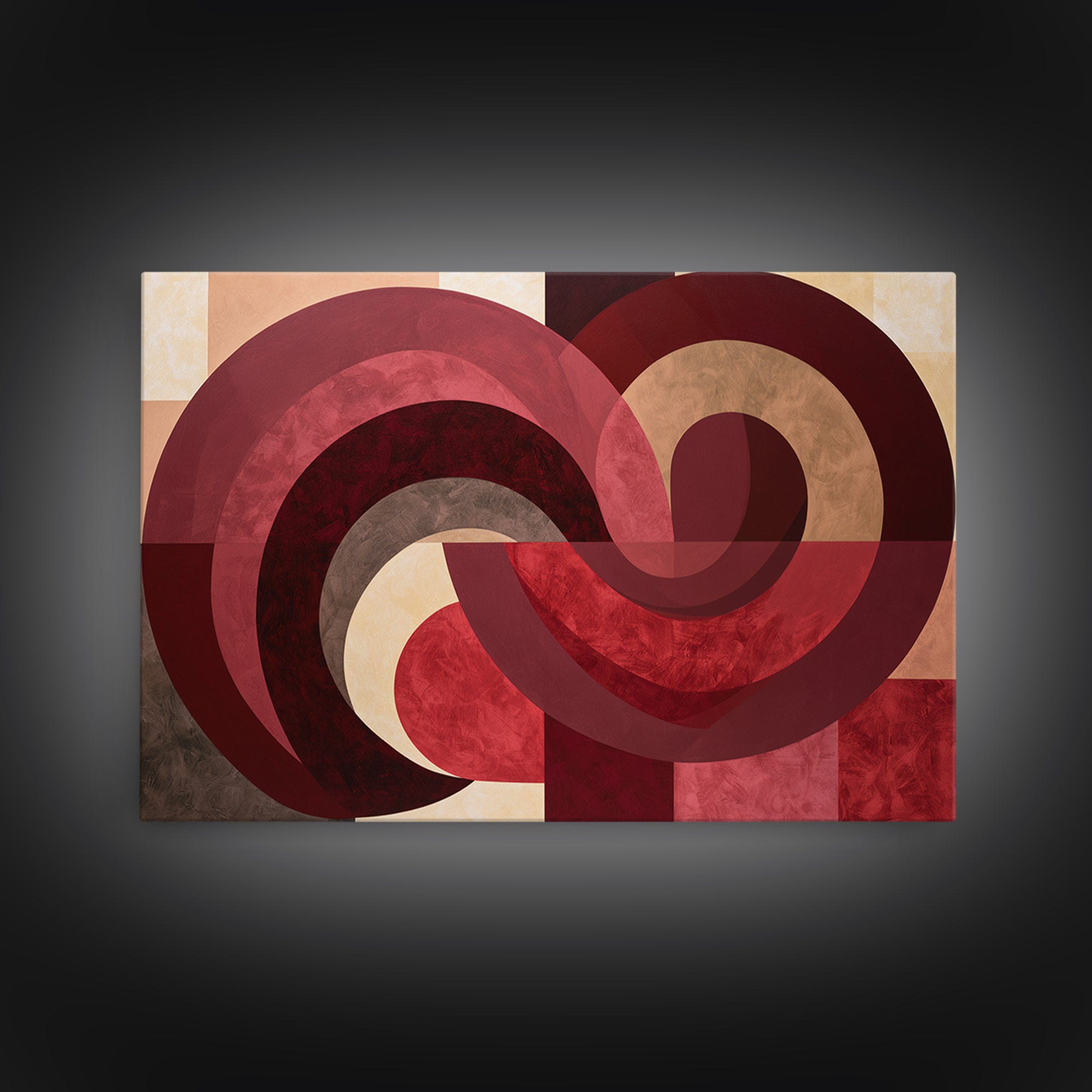Abstract Red Wine Swirl Canvas Print, Dining Room Art, Print, Dining Room Decor, Abstract Art, Dining, Living Room Decor, DRA-3x2-22