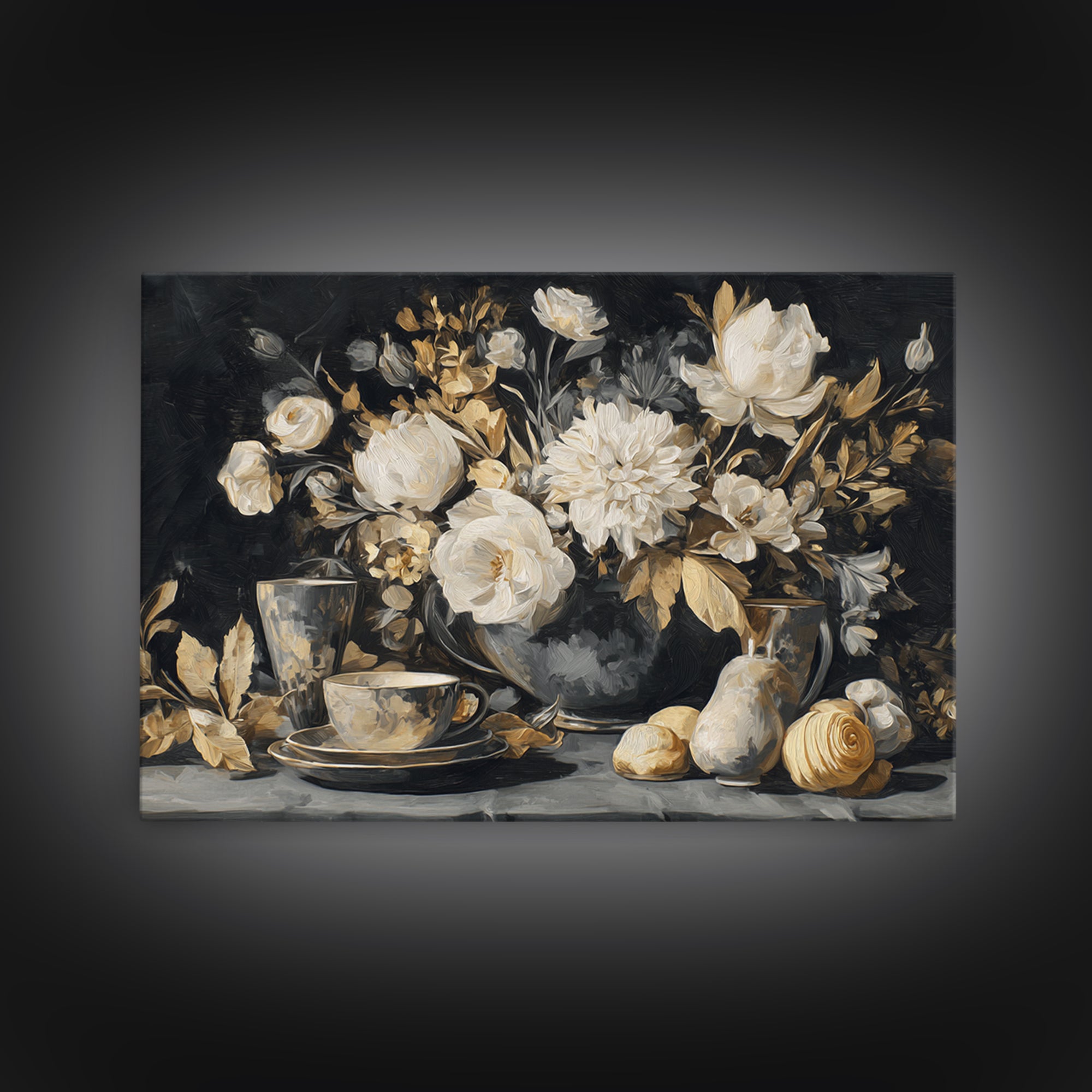 Figs on Marble Canvas Print, Dining Room Art, Fall Decor, Dining Room Decor, Fine Art, Dining, Kitchen Art, Living Room Decor, DRA-3x2-3