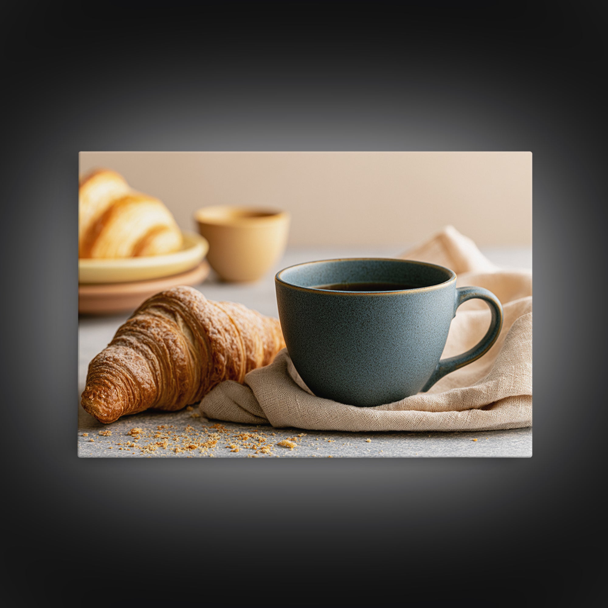 Coffee and Pastry Scene for Breakfast Nook Canvas Print, Dining Room Art, Canvas Art, Dining Room Decor, Fine Art, Dining, DRA-3x2-66