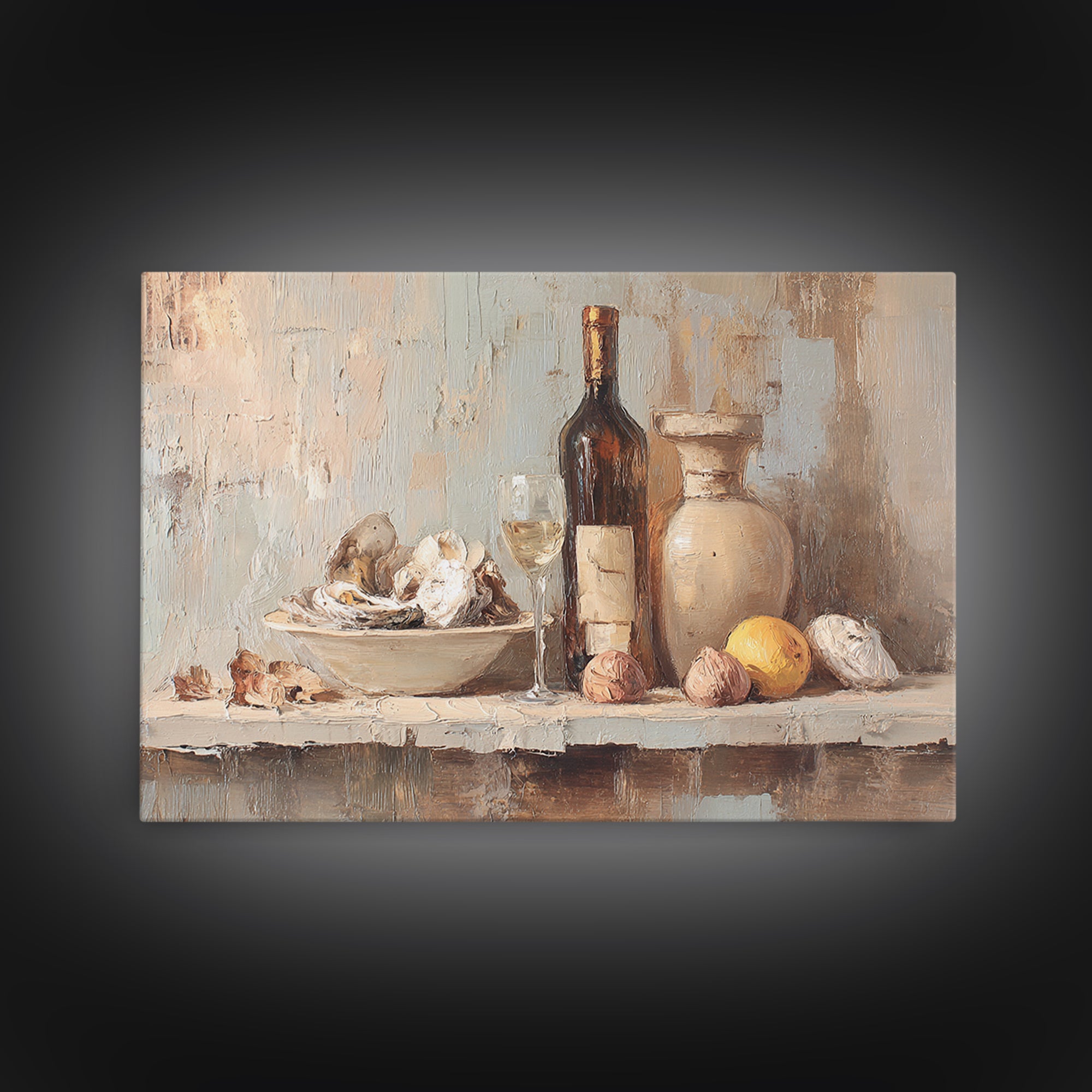 Abstract Composition in Appetite Friendly Warm Tones Canvas Print, Dining Room Art, Fall Decor, Dining Room Decor, Dining, DRA-3x2-8