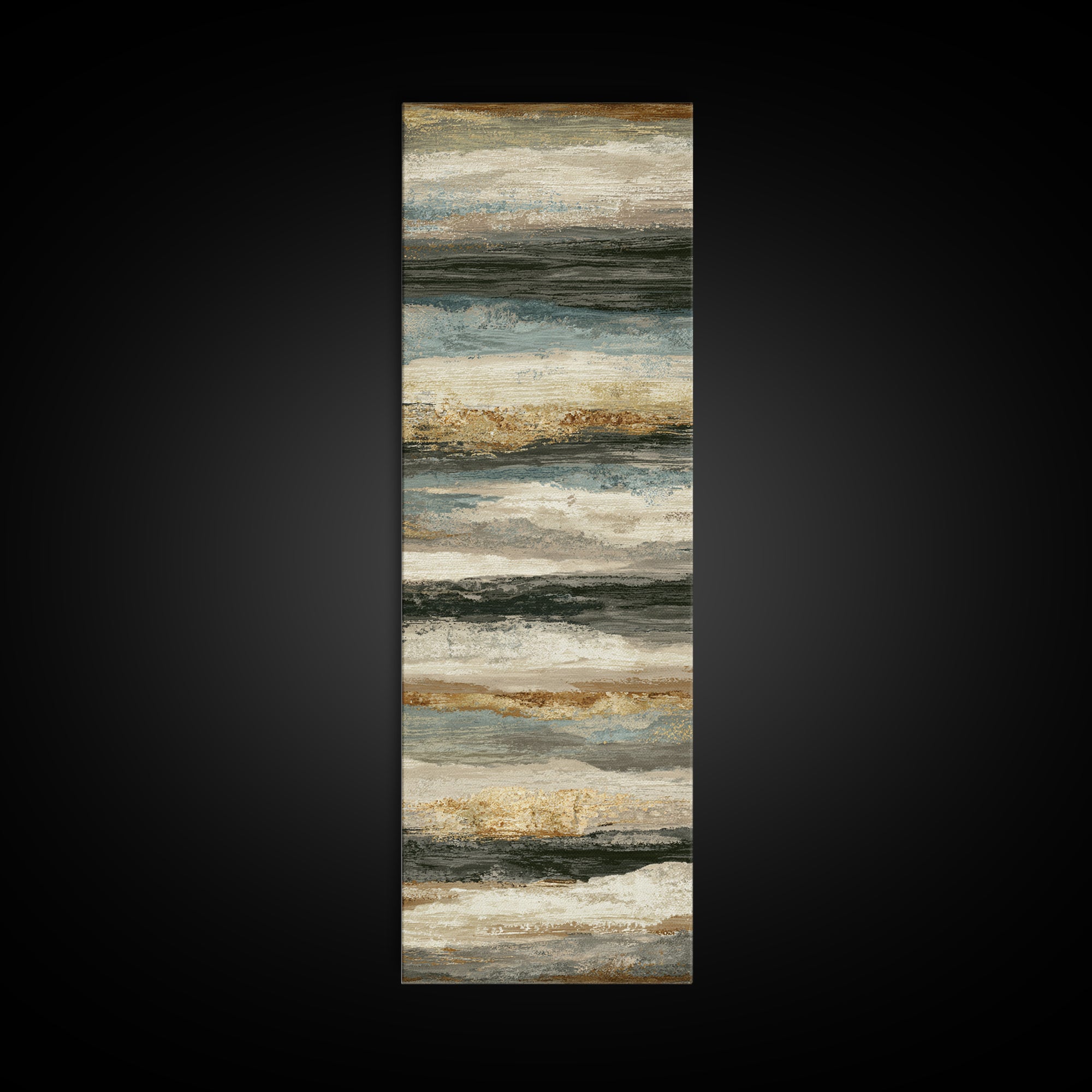 Layered Tapestry Pattern Canvas Print, Eclectic Art, Digital Print, Living Room Decor, Fine Art, Eclectic, Fine Art Print, ECL-1x3-28