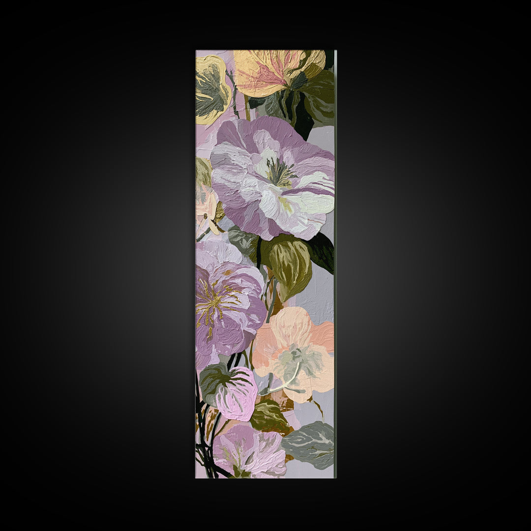 Matisse Inspired Cutouts with Botanical Details Canvas Print, Eclectic Art, Living Room Decor, Watercolor Art, Eclectic, ECL-1x3-90