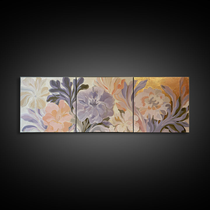 Matisse Inspired Cutouts with Botanical Details Canvas Print, Eclectic Art, Boho Decor, Living Room Decor, Fine Art, Eclectic, ECL-3x1-46