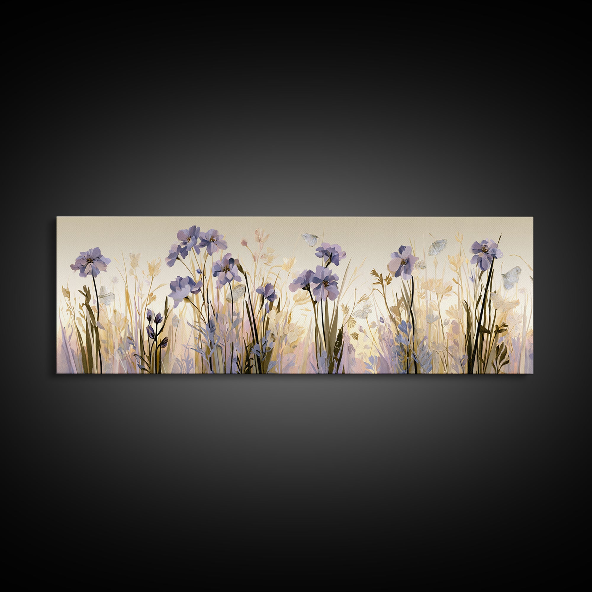 Botanical Collage with Butterflies and Old Paper Canvas Print, Eclectic Art, Unique Wall Art, Living Room Decor, Eclectic, ECL-3x1-5