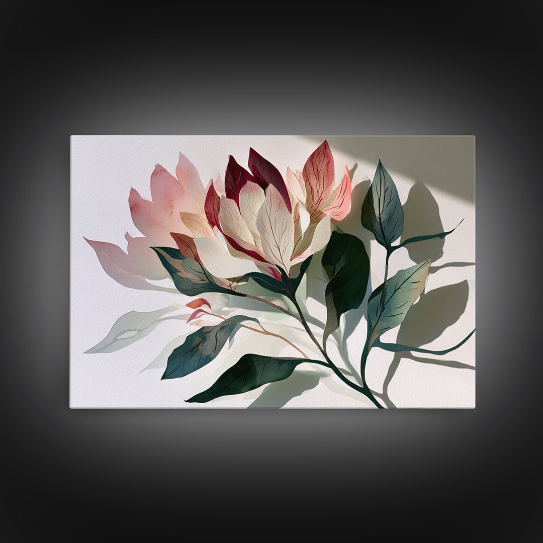 Matisse Inspired Cutouts with Botanical Details Canvas Print, Eclectic Art, Statement Artwork, Living Room Decor, Eclectic, ECL-3x2-58