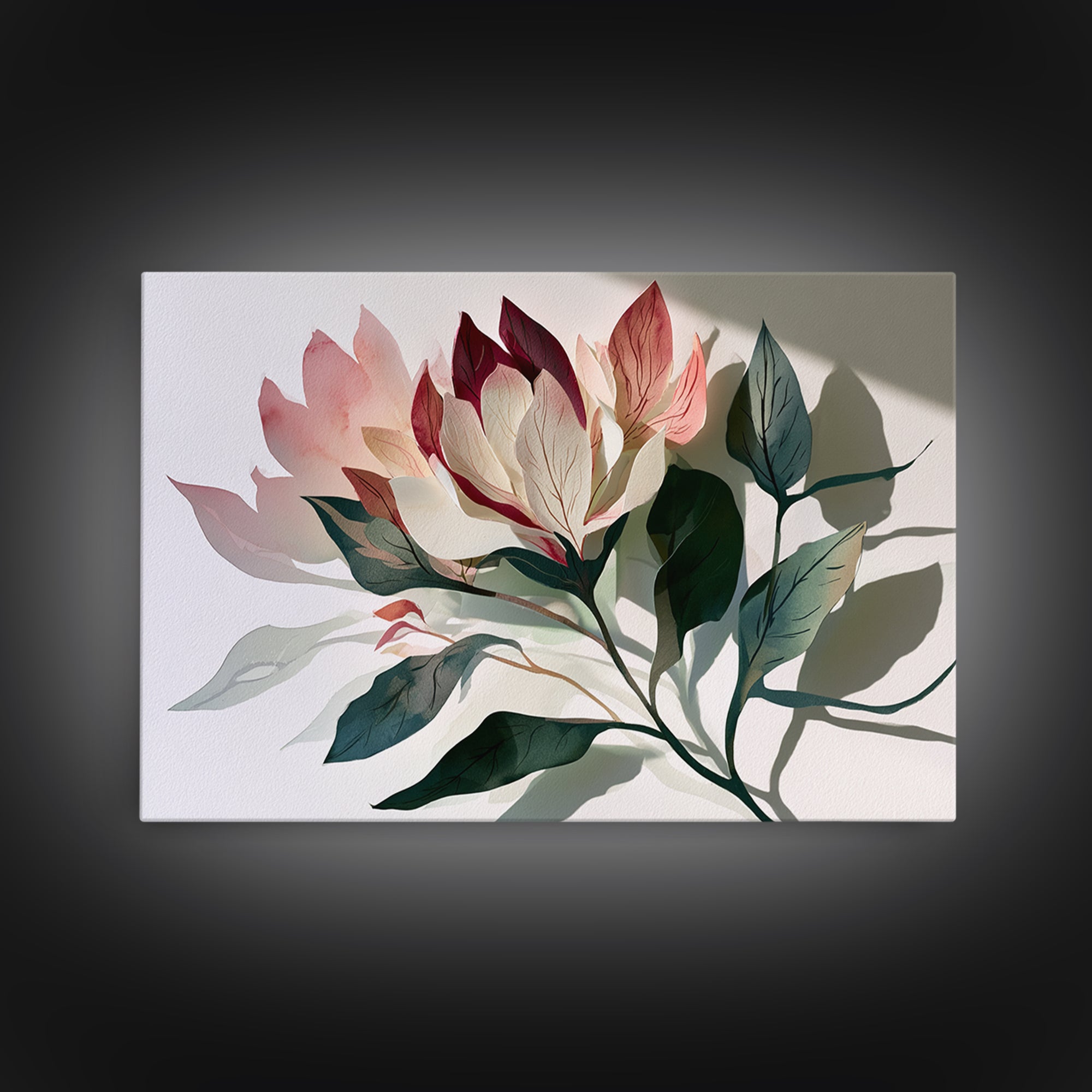 Matisse Inspired Cutouts with Botanical Details Canvas Print, Eclectic Art, Statement Artwork, Living Room Decor, Eclectic, ECL-3x2-58