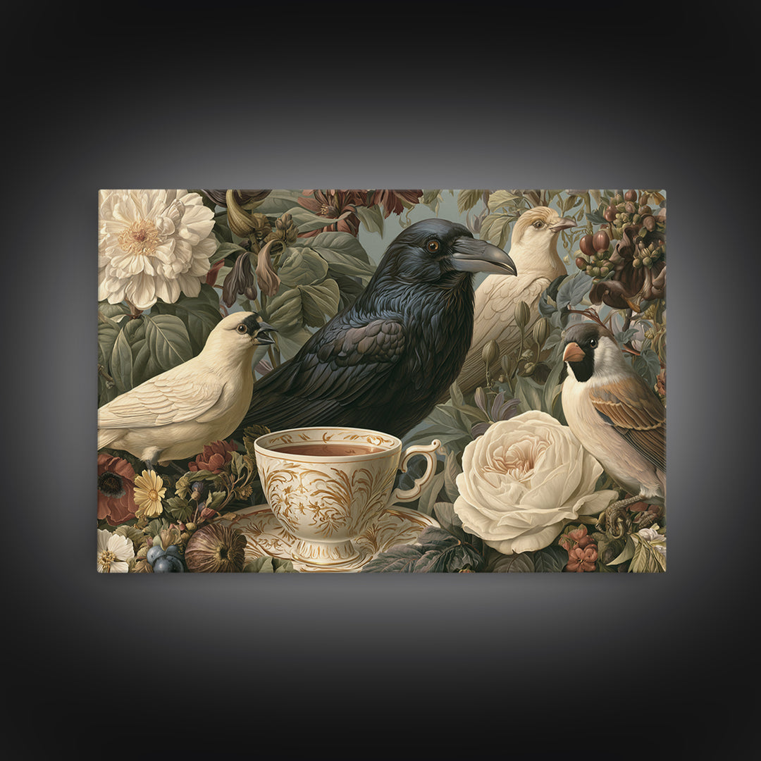 Odd Dream Garden Framed Canvas Print, Eclectic Art, Room Decor, Living Room Decor, Fine Art, Eclectic, Artwork, Original Art, ECL-3x2-69