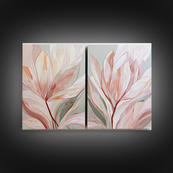 Matisse Inspired Cutouts with Botanical Details Canvas Print, Eclectic Art, Contemporary Art, Living Room Decor, Eclectic, ECL-3x2-82
