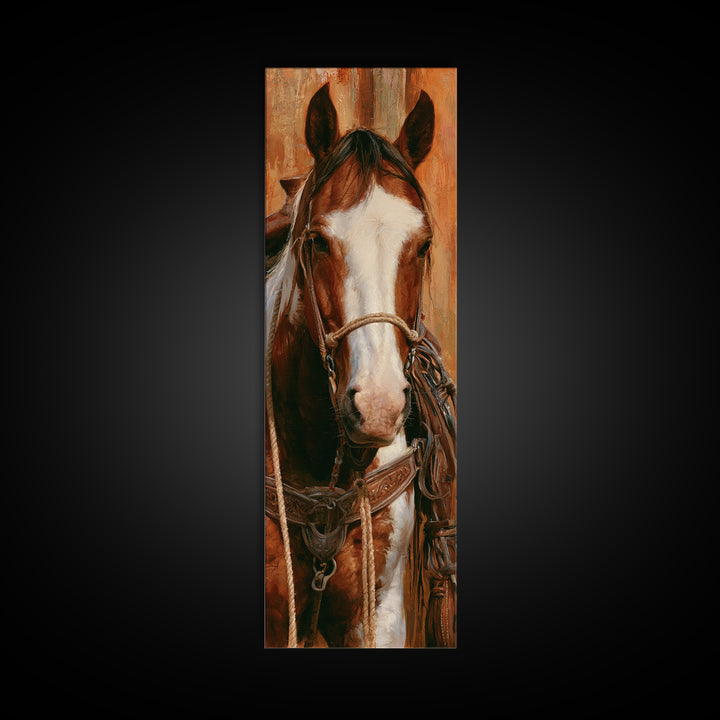 Stable Tools Arranged Like Old Master Still Canvas Print, Equestrian Art, Living Room Decor, Equestrian, Farmhouse Wall Art, EQU-1x3-11