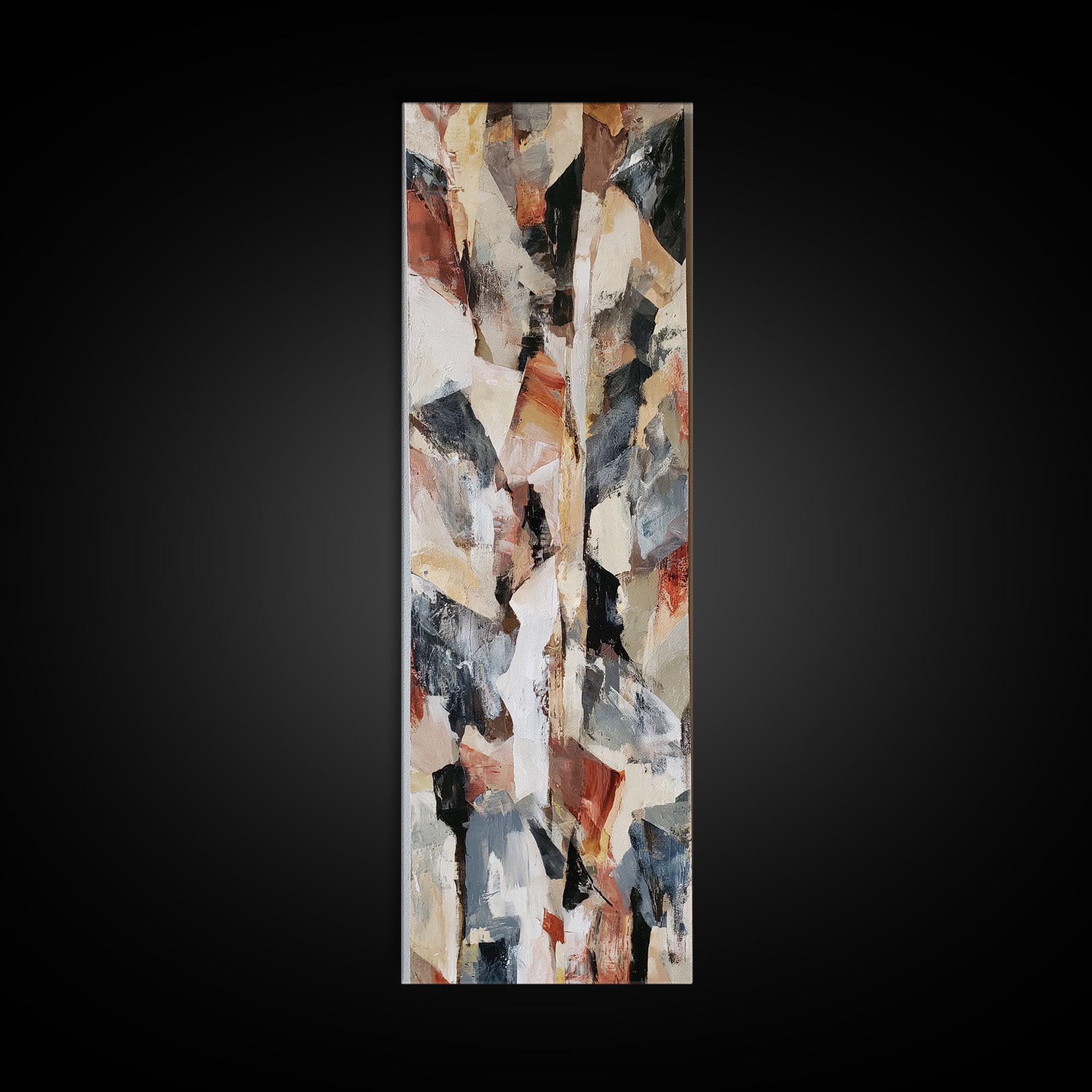 Distorted City Street Canvas Print, Expressionist Art, Minimalist Decor, Living Room Decor, Fine Art, Expression, EXP-1x3-13