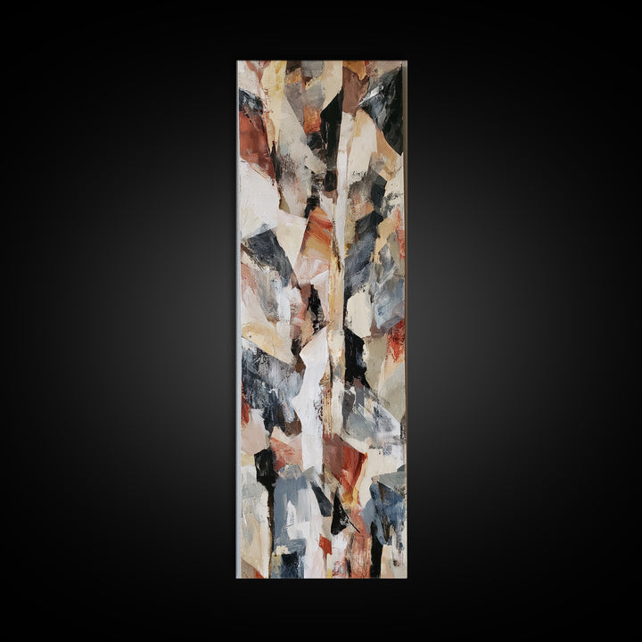 Distorted City Street Canvas Print, Expressionist Art, Minimalist Decor, Living Room Decor, Fine Art, Expression, EXP-1x3-13