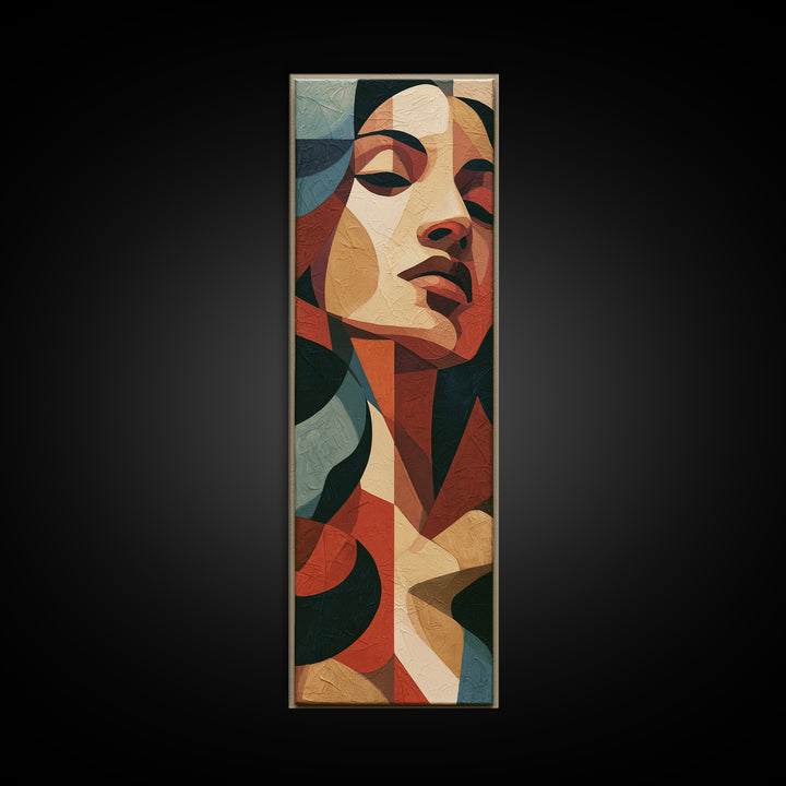 Portrait of a Singer Canvas Print, Expressionist Art, Abstract Wall Art, Living Room Decor, Expression, Gallery Wall Art, EXP-1x3-56
