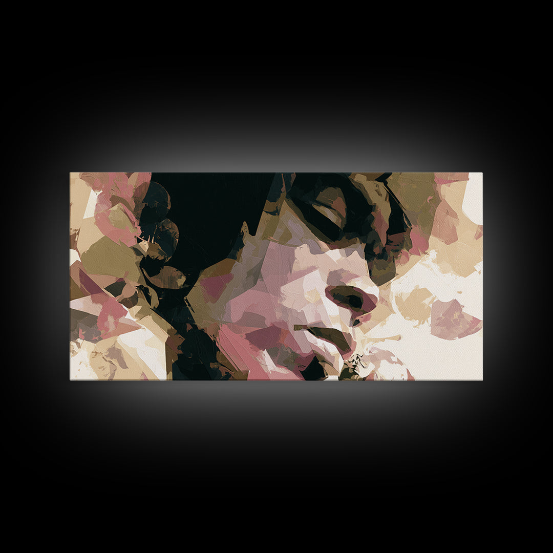 Portrait of a Singer Canvas Print, Expressionist Art, Printable Wall Art, Living Room Decor, Expression, Unique Wall Art, EXP-2x1-64