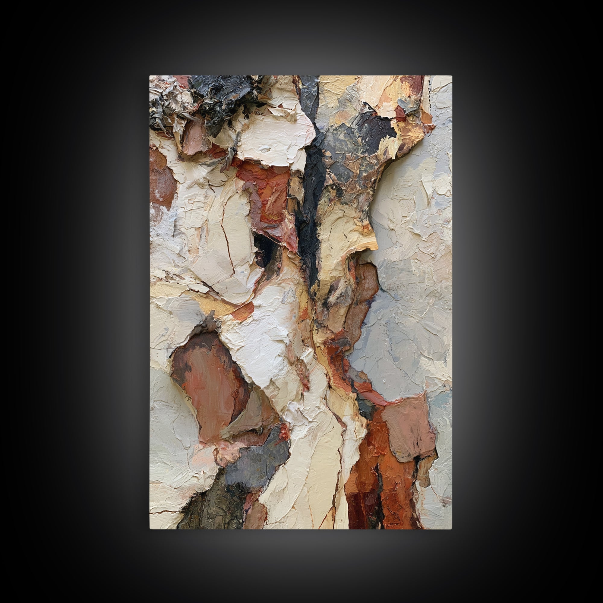 Stormy Landscape Painted Canvas Print, Expressionist Art, Original Painting, Living Room Decor, Fine Art, Expression, EXP-2x3-35
