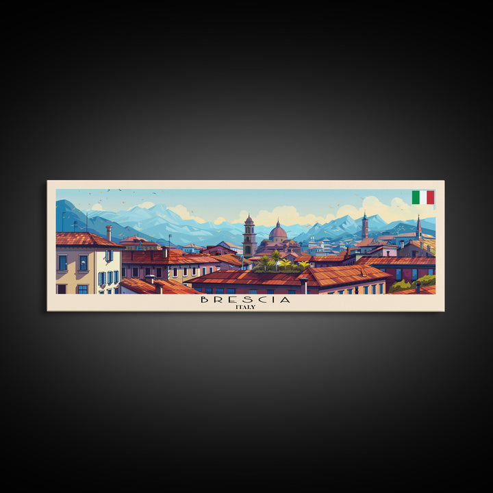 Braila Romania Travel Art, City Art, Framed Canvas Print or Metal Wall Art, Europe Travel Poster, Panoramic Wall Art, Extra Wide Wall Art