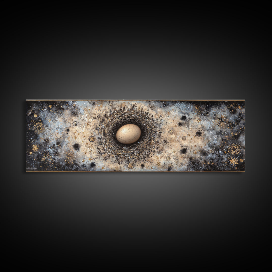 Dragon Egg Nest Canvas Print, Fantasy Art, Digital Art, Living Room Decor, Mythic, Fantasy Art Prints, Fantasy Wall Art, FAN-3x1-38