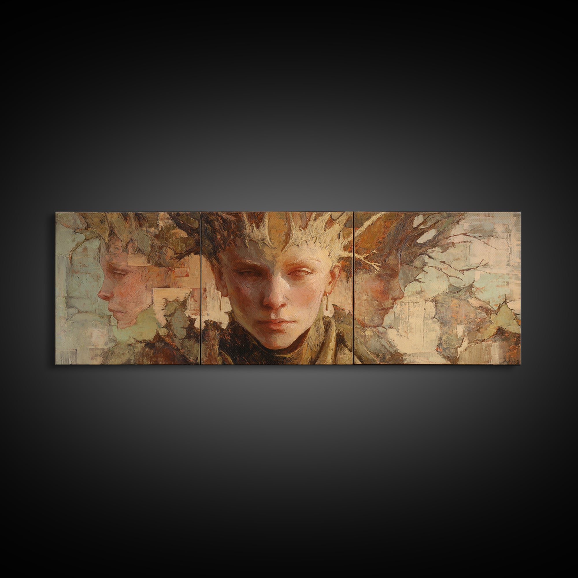 Magic Sword Embedded Canvas Print, Fantasy Art, Fantasy, Living Room Decor, Fine Art, Mythic, Final Fantasy Art, Dragon Art, FAN-3x1-75