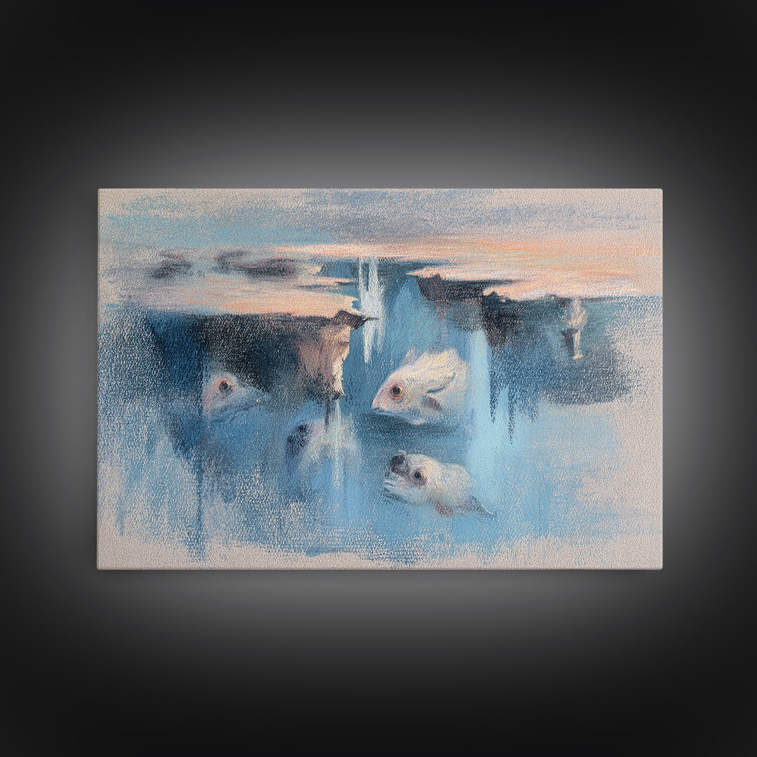 Giant Tree City Filled Canvas Print, Fantasy Art, Fantasy Wall Art, Living Room Decor, Oil Painting, Mythic, Fine Art Print, FAN-3x2-61