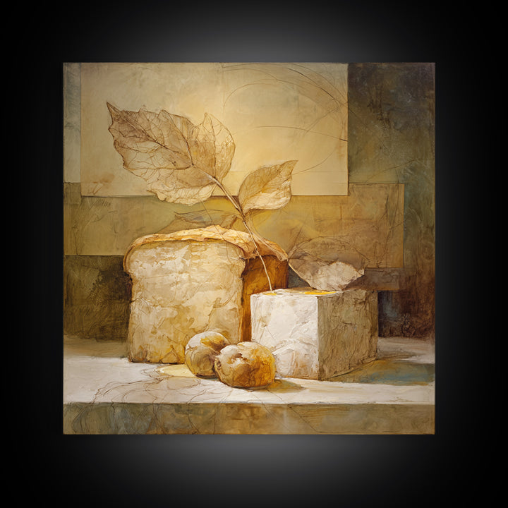 Fresh Eggs in a Wire Basket Canvas Print, Farmhouse Art, Farmhouse Wall Art, Farmhouse Decor, Oil Painting, Harvest, FAR-1x1-30
