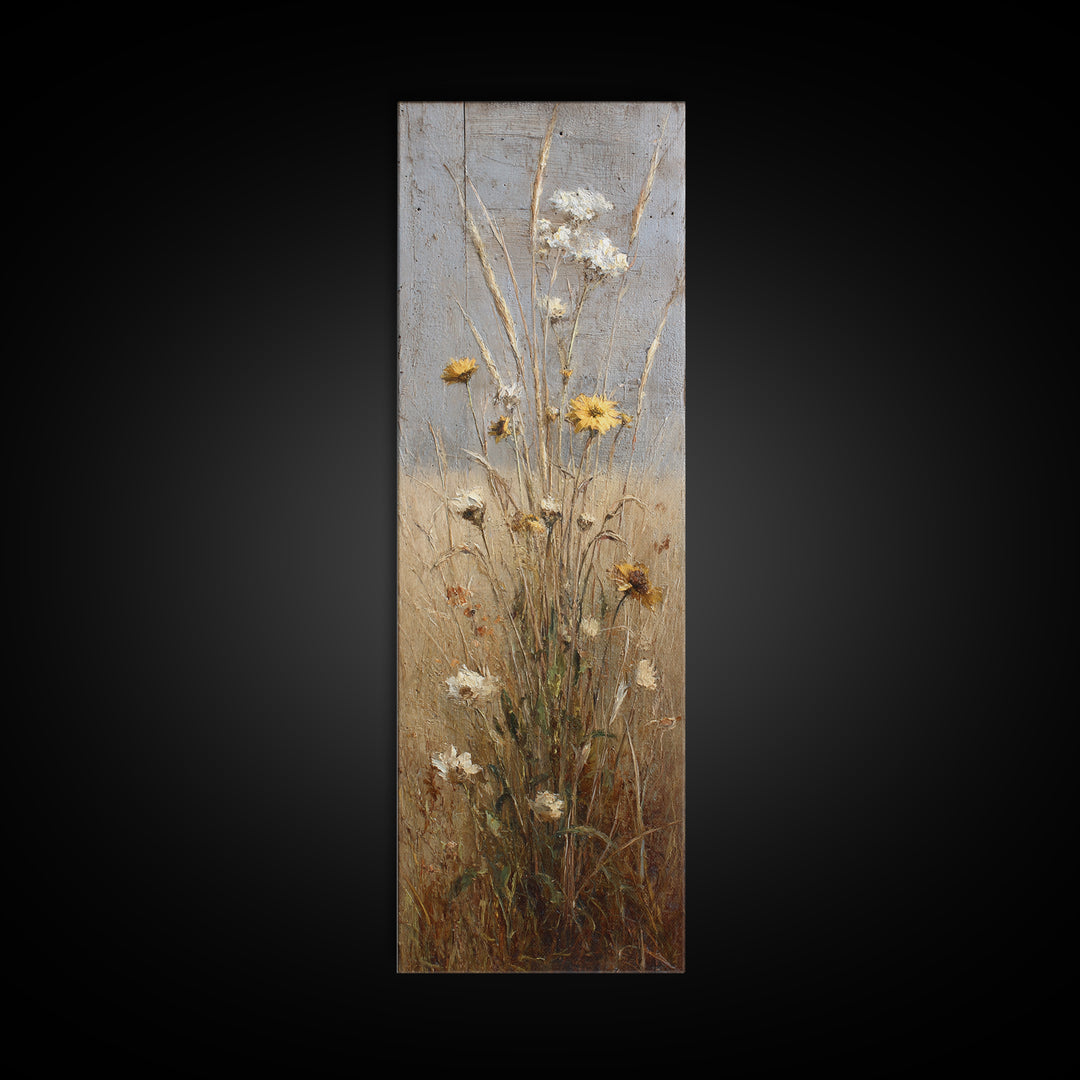 Rustic Barn in Golden Field Light Framed Canvas Print, Farmhouse Art, Neutral Decor, Farmhouse Decor, Fine Art, Harvest, FAR-1x3-62