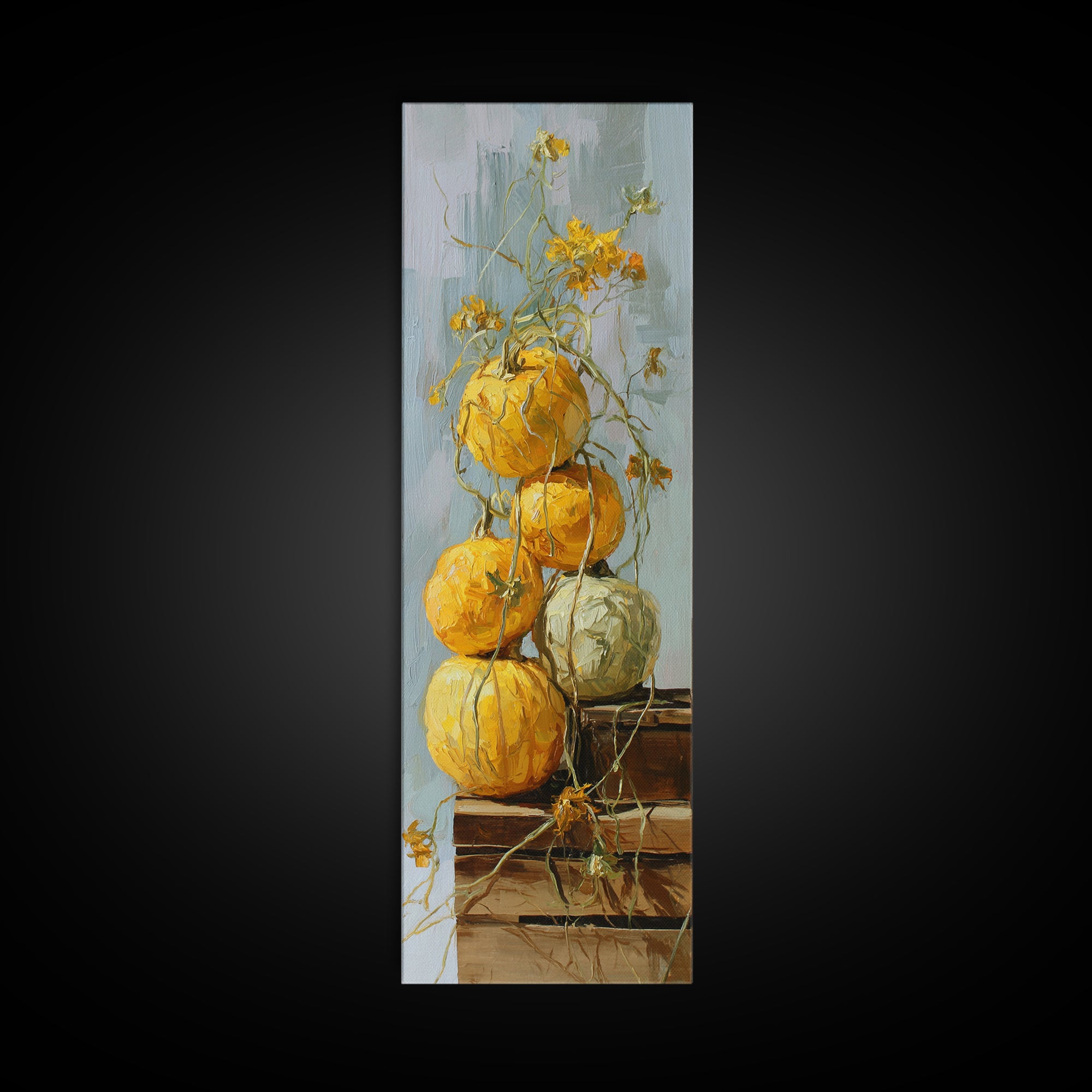 Rustic Pear Still Life on Plank Wood Canvas Print, Farmhouse Art, Contemporary Art, Farmhouse Decor, Fine Art, Harvest, FAR-1x3-7
