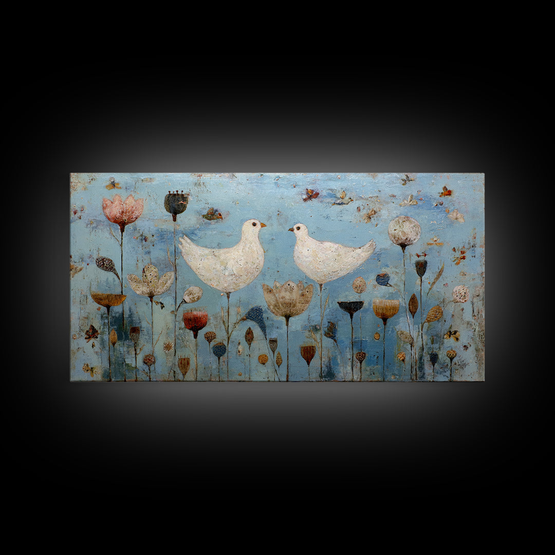 Sunflowers in a Galvanized Metal Bucket Framed Canvas Print, Farmhouse Art, Farmhouse Decor, Watercolor Art, Harvest, FAR-2x1-23