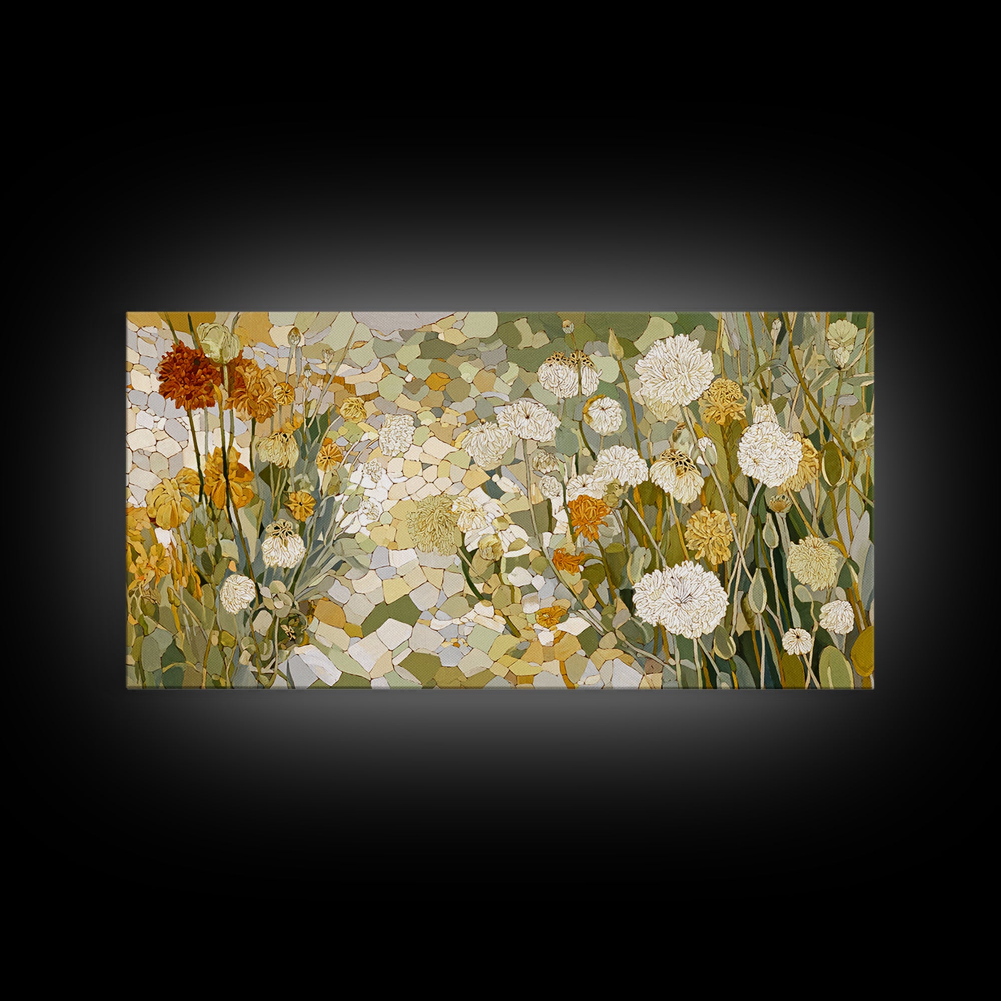 Weathered Horseshoe and Wildflowers Canvas Print, Farmhouse Art, Contemporary Art, Farmhouse Decor, Fine Art, Harvest, FAR-2x1-41