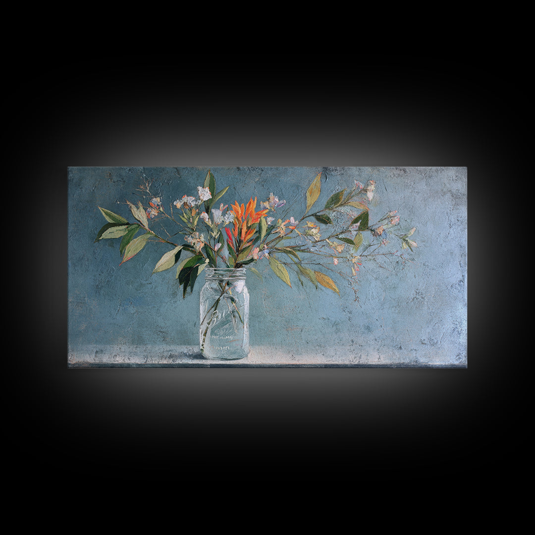 Rustic Pear Still Life on Plank Wood Framed Canvas Print, Farmhouse Art, Farmhouse Wall Decor, Farmhouse Decor, Harvest, FAR-2x1-87
