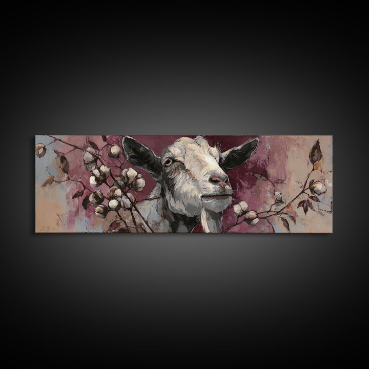 Weathered Horseshoe and Wildflowers Canvas Print, Farmhouse Art, Digital Print, Farmhouse Decor, Oil Painting, Harvest, FAR-3x1-13