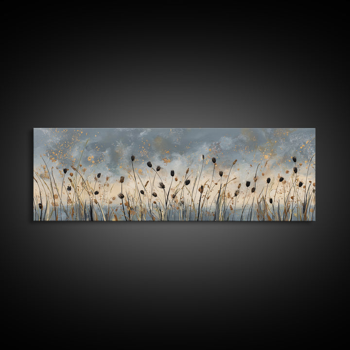 Cornfield under a Dramatic Summer Sky Canvas Print, Farmhouse Art, Printable Wall Art, Farmhouse Decor, Fine Art, Harvest, FAR-3x1-38