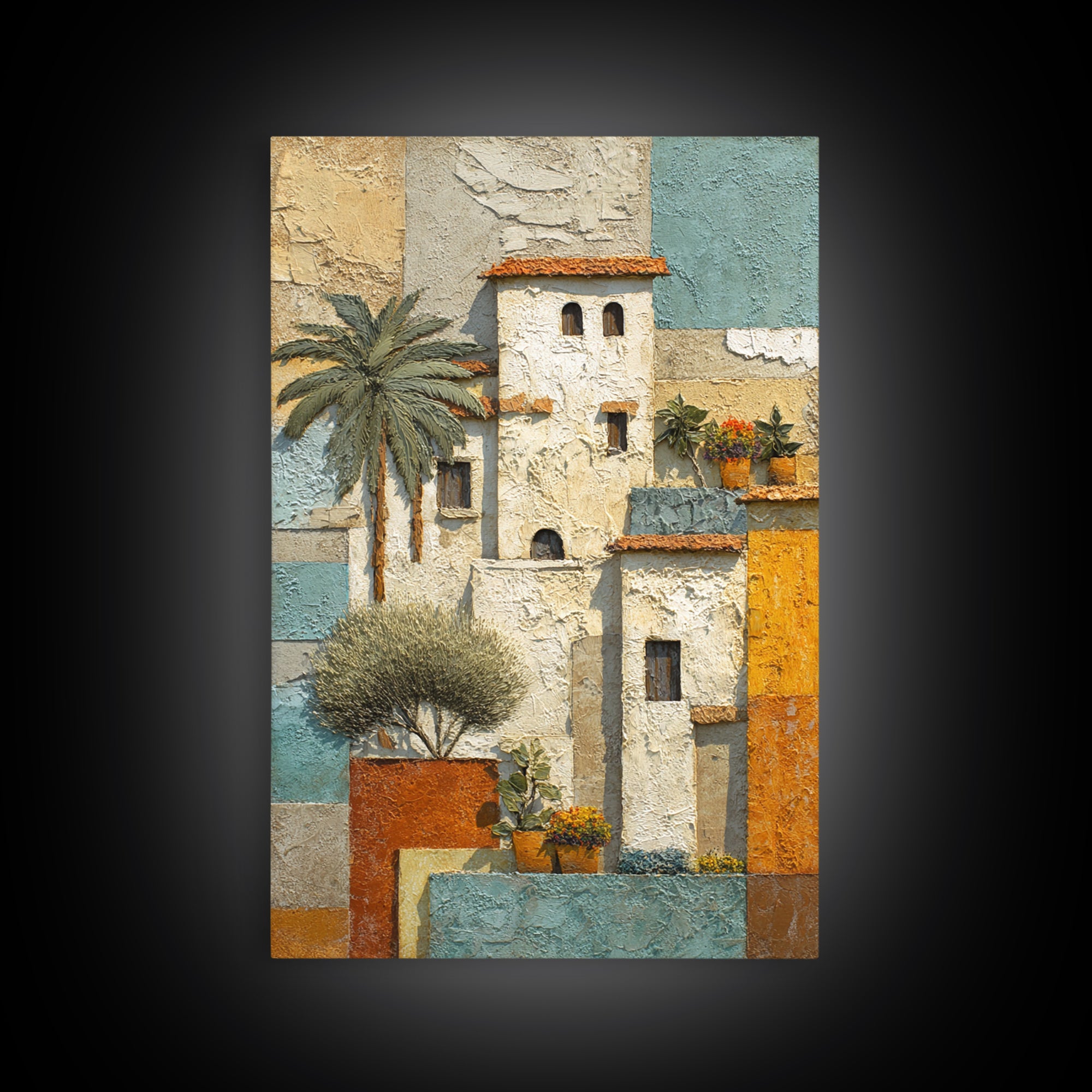 Sunlit Provence Olive Grove Framed Canvas Print, French Country Art, Neutral Decor, Farmhouse Decor, Fine Art, Country, FCA-2x3-13
