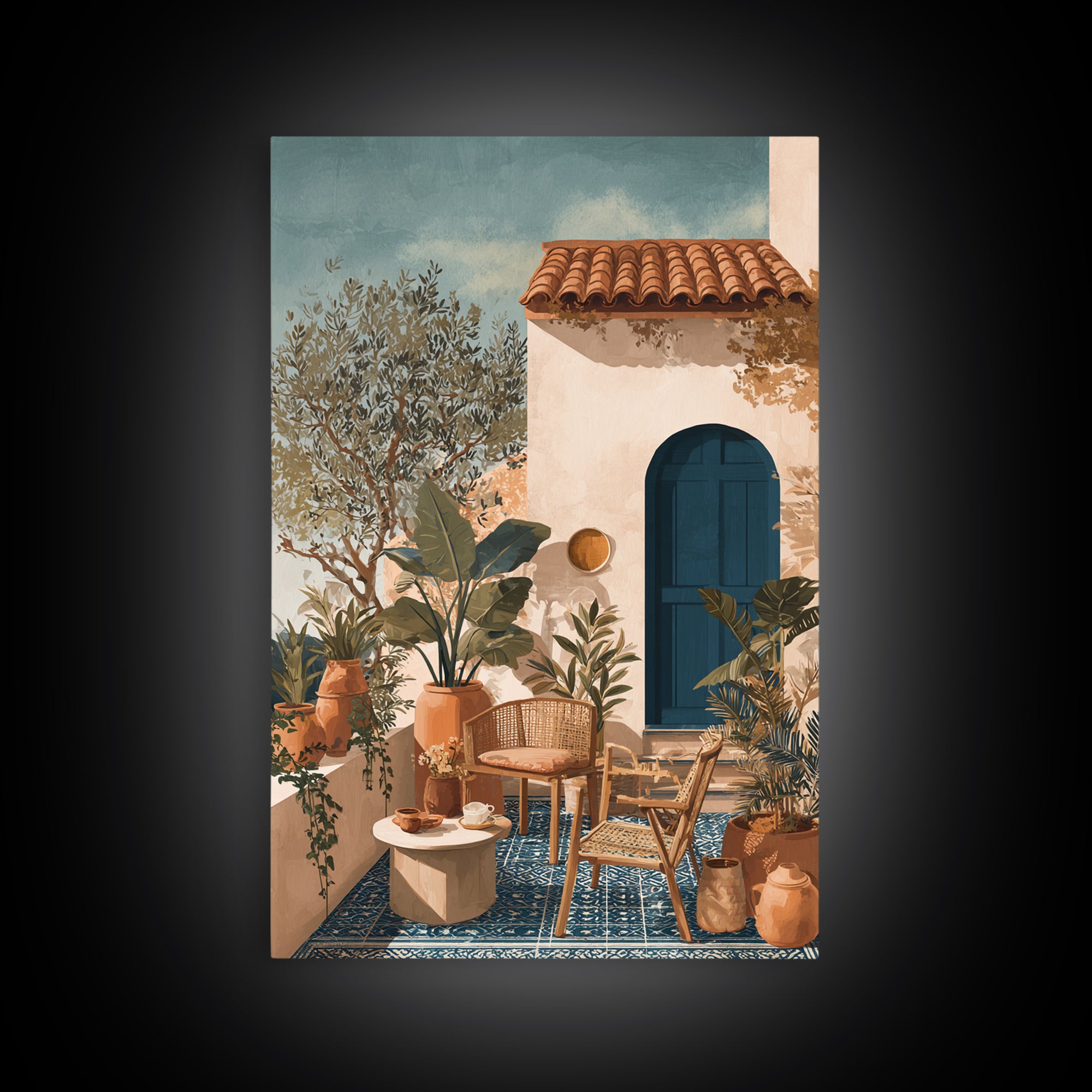 Sunlit Provence Olive Grove Canvas Print, French Country Art, Luxury Decor, Farmhouse Decor, Fine Art, Country, Oil Painting, FCA-2x3-61