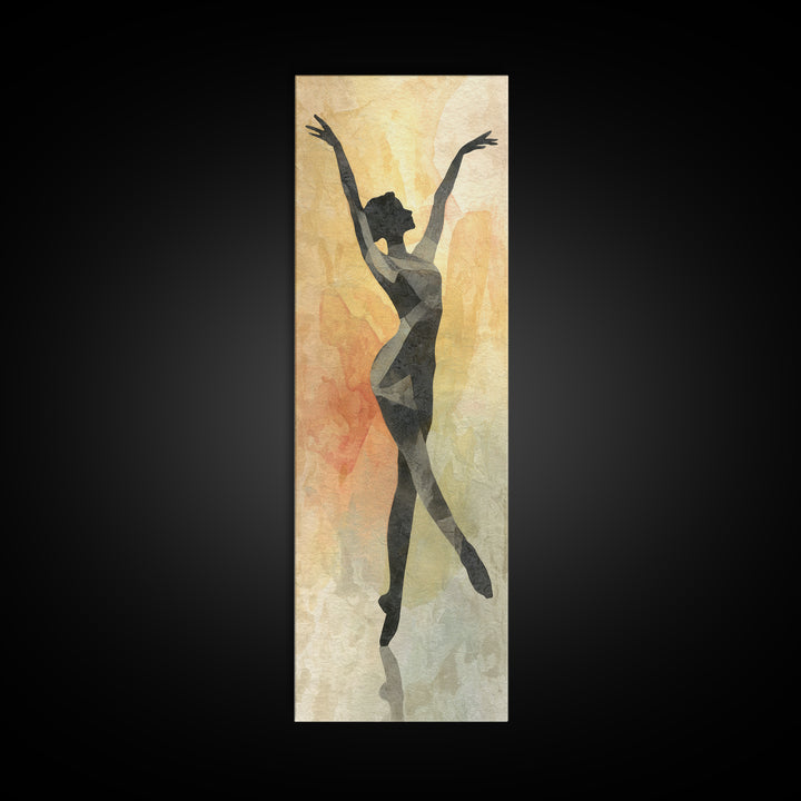 Female Athlete Stretching Canvas Print, Fitness Studio Art, Gallery Decor, Gym Decor, Fine Art, Motion, Minimalist Decor, FSA-1x3-39