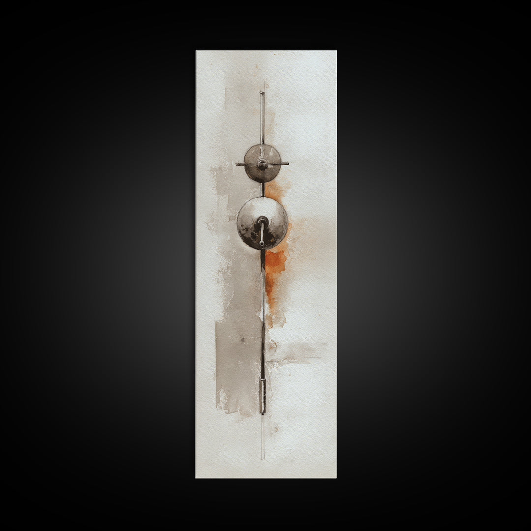Barbell Plate Study Framed Canvas Print, Fitness Studio Art, Minimalist Art Print, Gym Decor, Fine Art, Motion, Home Decor, FSA-1x3-4