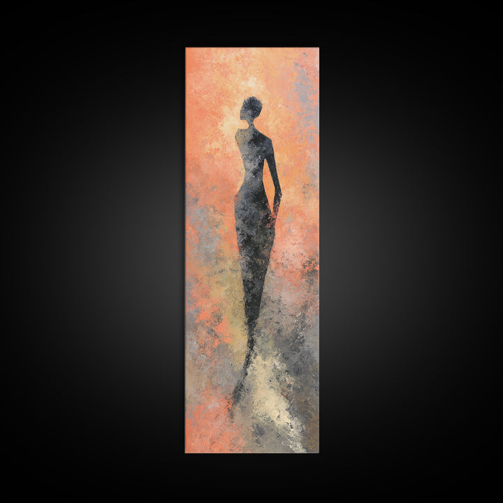 Abstract Human Figure Canvas Print, Fitness Studio Art, Home Gym Wall Art, Gym Decor, Fine Art, Motion, Art Print, Room Decor, FSA-1x3-86
