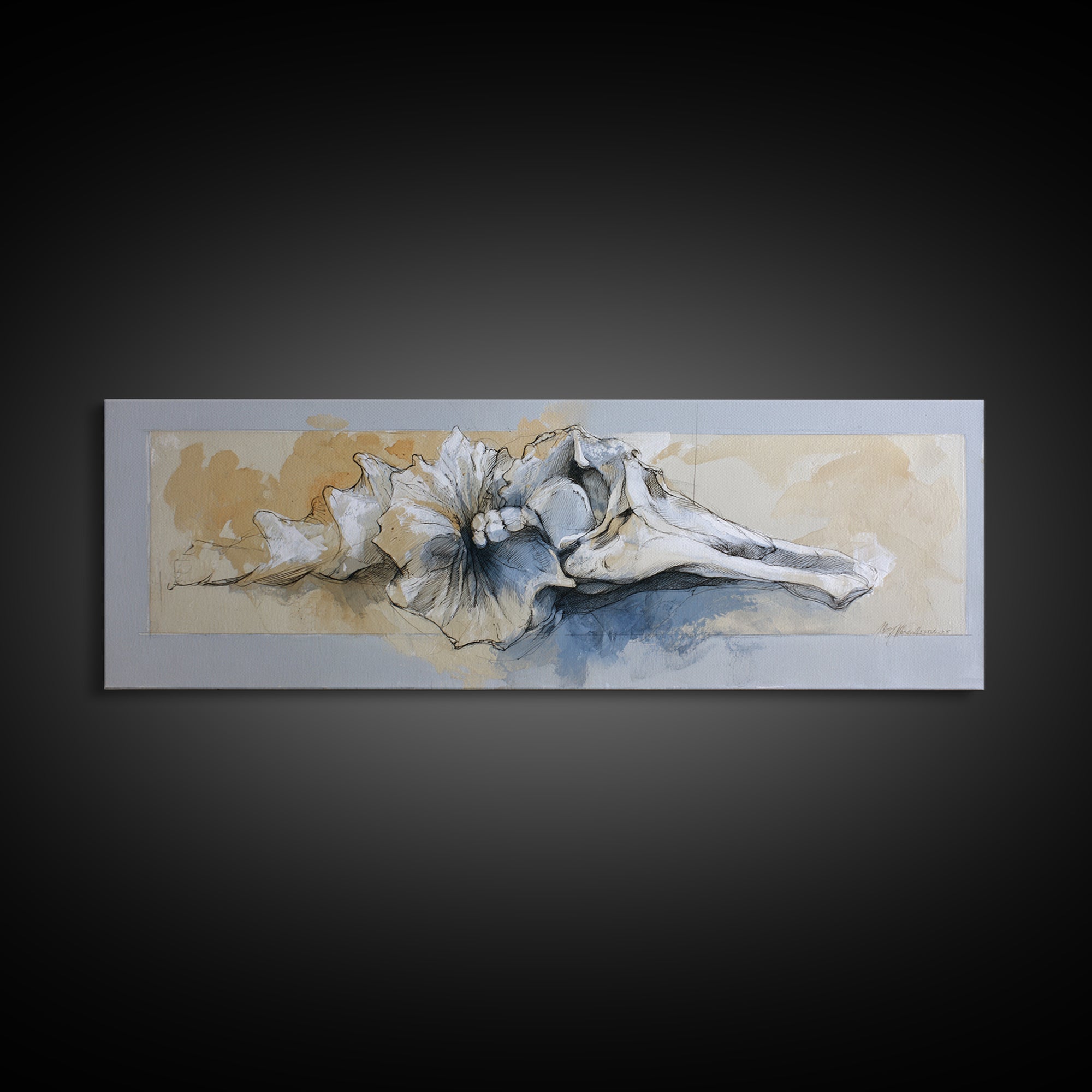 Anatomical Muscle Study Canvas Print, Fitness Studio Art, Modern Wall Art, Gym Decor, Abstract Art, Motion, Fitness Art, FSA-3x1-25