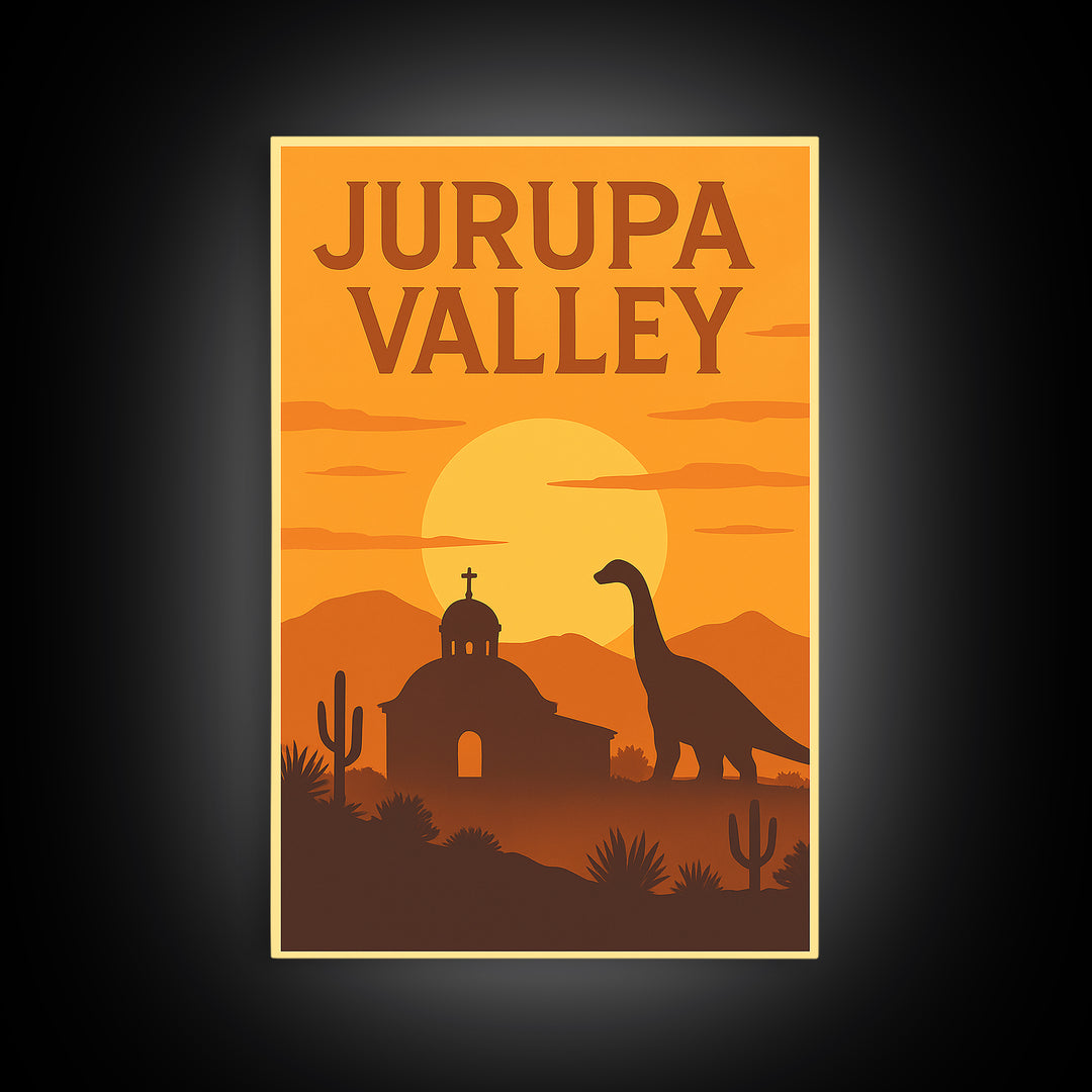Jurupa Valley California Travel Poster, Canvas Print, Gold Art Deco Poster Art, Jurupa Valley Art Print, Wanderlust Decor, Travel Wall Decor