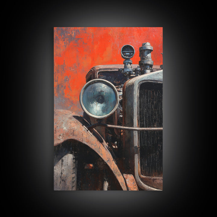 Desert Highway with Muscle Car Silhouette Canvas Print, Garage Art, Home Decor, Garage Decor, Fine Art, Motor, Man Cave Decor, GAR-2x3-5