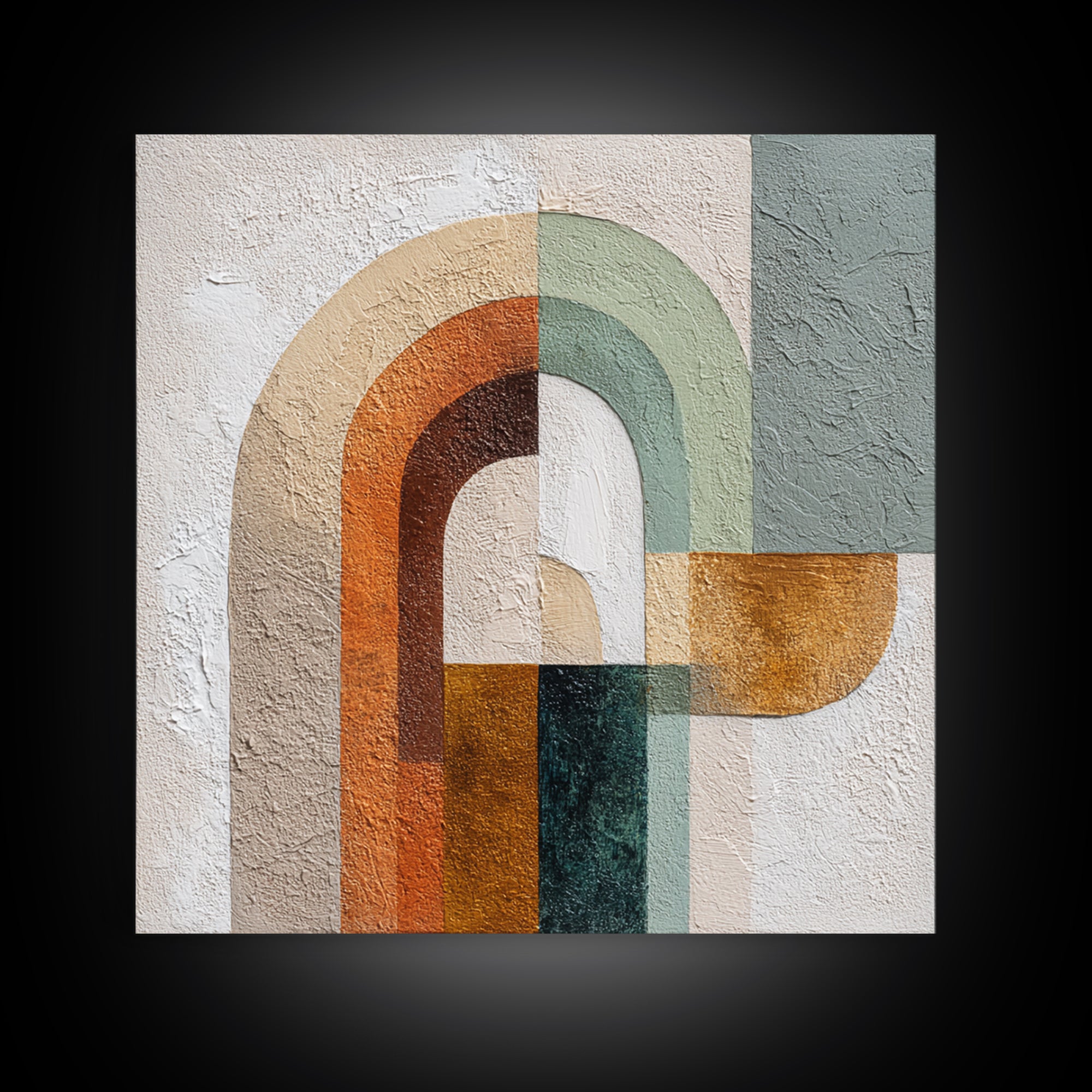 Warm Abstract Arches Canvas Print, Guest Bedroom Art, Framed Wall Art, Bedroom Decor, Fine Art, Guest, Farmhouse Wall Decor, GBA-1x1-3