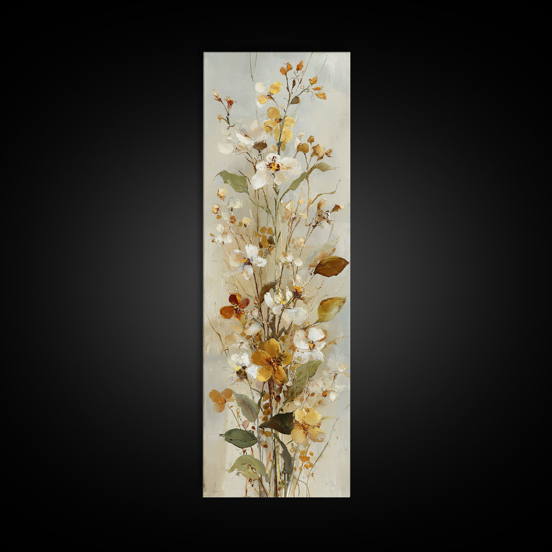 Small Bird Pair on Flowering Branch Canvas Print, Guest Bedroom Art, Digital Prints, Bedroom Decor, Oil Painting, Guest, GBA-1x3-40