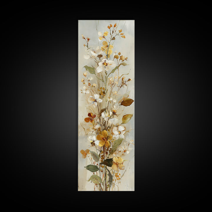 Small Bird Pair on Flowering Branch Canvas Print, Guest Bedroom Art, Digital Prints, Bedroom Decor, Oil Painting, Guest, GBA-1x3-40