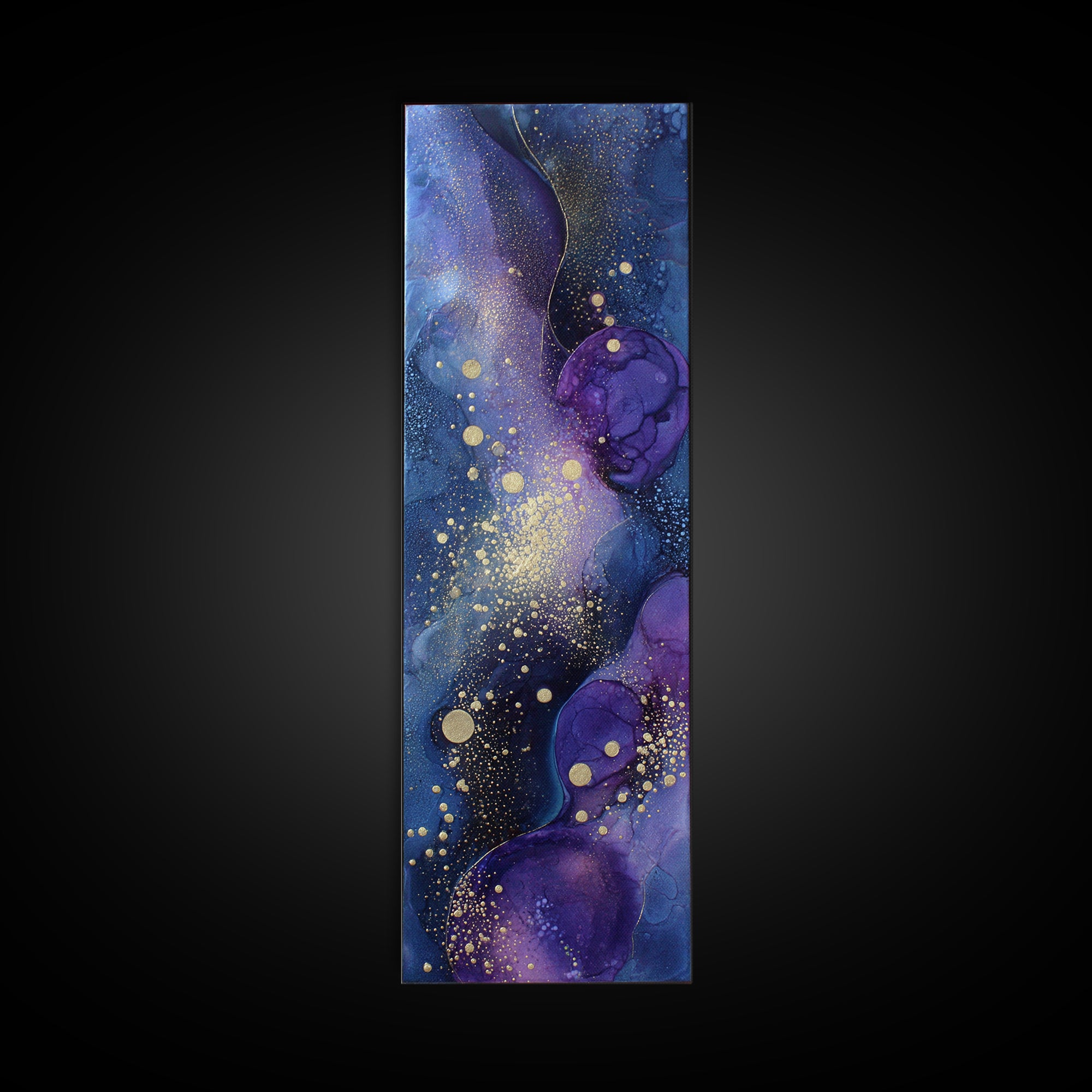 Minimal Moon and Stars Composition Framed Canvas Print, Guest Bedroom Art, New Home Gift, Bedroom Decor, Oil Painting, Guest, GBA-1x3-76