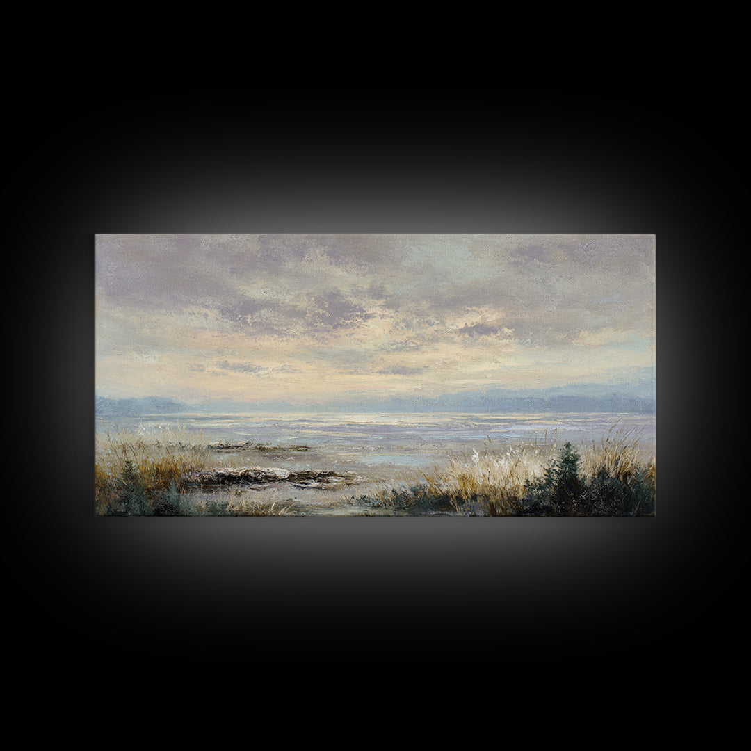 Romantic Cloudscape in Blush and Ivory Canvas Print, Guest Bedroom Art, Printable Wall Art, Bedroom Decor, Fine Art, Guest, GBA-2x1-31