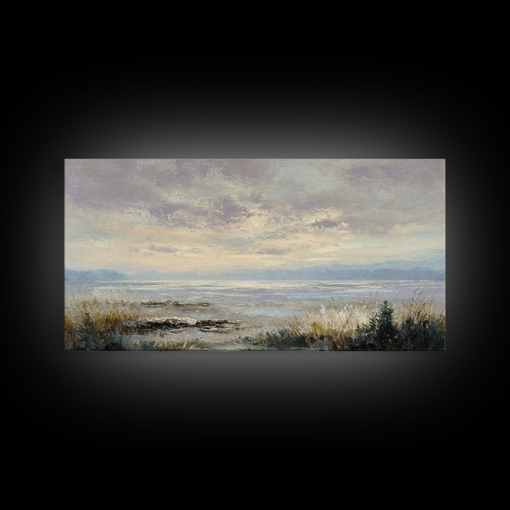 Romantic Cloudscape in Blush and Ivory Canvas Print, Guest Bedroom Art, Printable Wall Art, Bedroom Decor, Fine Art, Guest, GBA-2x1-31