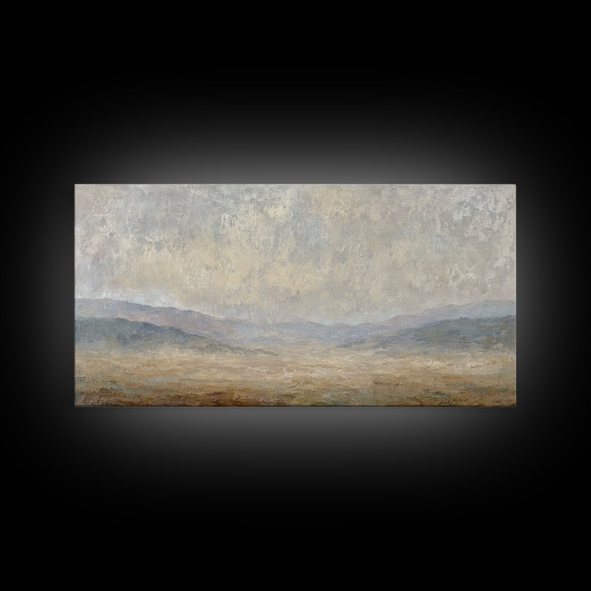 Gentle Rain over Distant Hills Canvas Print, Guest Bedroom Art, Printable Wall Art, Bedroom Decor, Watercolor Art, Guest, GBA-2x1-68